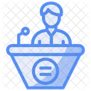 Offentliches Reden Symbol