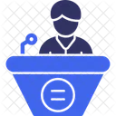 Offentliches Reden Symbol
