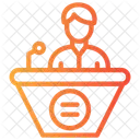 Offentliches Reden Symbol