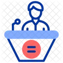 Offentliches Reden Symbol