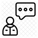 Offentliches Reden Symbol