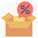 Offer Box Discount Box Discount Delivery Icon