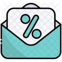 Letter Discount Mail Icon