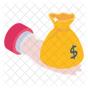 Donation Bribe Money Sack Icon