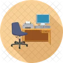 Office Desk Chair Icon