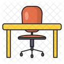 Office Interior Chair Icon