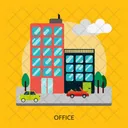 Office Building Construction Icon