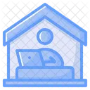 Office Work From Home Computer Icon