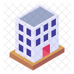 Office Building Icon - Download in Isometric Style