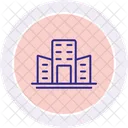 Office Building Line Icon Icon