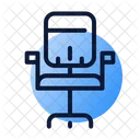 Office Chair Front Desk Icon