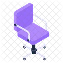 Rotating Seat Chair Office Chair Icon