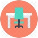 Office Desk Desk Drawer Office Chair Icon