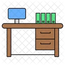 Office Desk Desk Workplace Icon