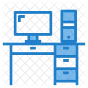 Desk Workplace Working Area Icon