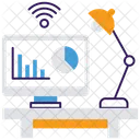 Workplace Office Work Station Icon