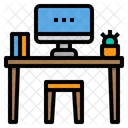 Office Desk Computer Icon