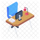 Computer Desk Office Table Office Desk Icon