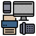 Office Device Office Equipment Computer Icon