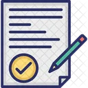 Contract Document Office Document Icon