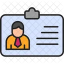 Office entry card  Icon