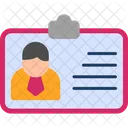 Office entry card  Icon