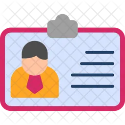 Office entry card  Icon