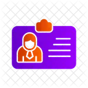 Office entry card  Icon