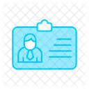 Office entry card  Icon