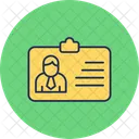 Office entry card  Icon