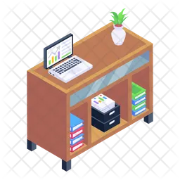 Office Files Rack  Icon