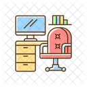 Office Work Computer Icon