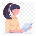 Office Girl Office Employee Office Worker Icon