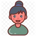 Office Girl Professional Job Holder Icon