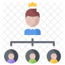 Hierarchy Boss Employee Icon