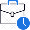 Office Hours Clock Meeting Icon