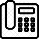 전화 유선전화 통신 아이콘