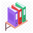 Office Records Office Files File Binders Icon