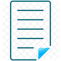 Office Report Icon - Download in Colored Outline Style