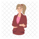 Female Employee Female Worker Female Secretary Icône