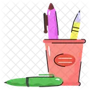 Office Supplies Stationery Pen Holder Icon