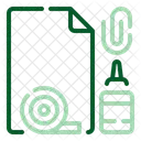 Office Supplies Icon Set Document Icon