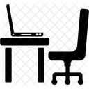 オフィステーブル、デスク、ワークスペース アイコン