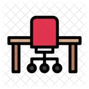 Chair Table Interior Icon