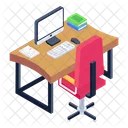 Workstation Workplace Workroom Icon