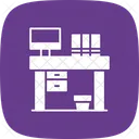 Office Table Desk Furniture Icon