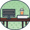 Office Table Desk Workspace Icon