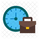 Office Time Time Clock Icon