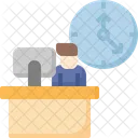 Time Laptop Business Icon