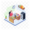 Office Job Office Work Workplace Icon